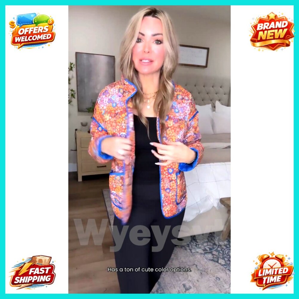 Cropped Quilted Jacket Open Front Lightweight Puf… - image 7